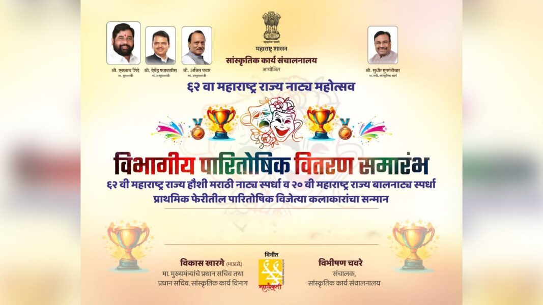 rajya natya spardha 2024 first round prize distribution